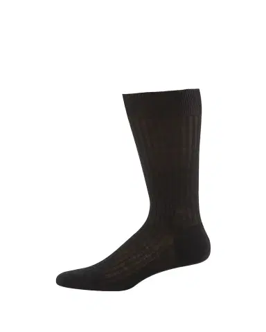 Pantherella Men's Laburnum Ribbed Wool Mid-Calf Socks | Thumbnail 1