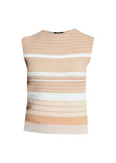 Giorgio Armani Striped Knit Top | Thumbnail 1 Giorgio Armani Striped Knit Top | Thumbnail 1