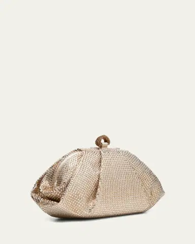 Judith Leiber Couture Gemma Pleated Crystal Clutch Bag | Thumbnail 3