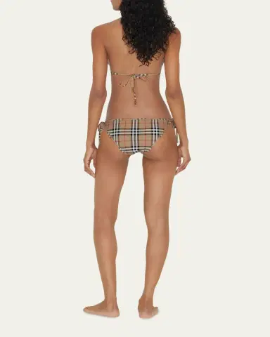 Burberry Cobb Vintage Check Triangle Bikini | Thumbnail 3 Burberry Cobb Vintage Check Triangle Bikini | Thumbnail 3