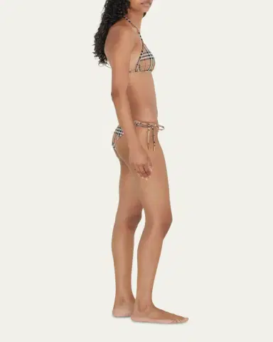 Burberry Cobb Vintage Check Triangle Bikini | Thumbnail 4 Burberry Cobb Vintage Check Triangle Bikini | Thumbnail 4