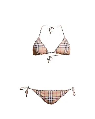 Burberry Cobb Vintage Check Triangle Bikini | Thumbnail 1 Burberry Cobb Vintage Check Triangle Bikini | Thumbnail 1