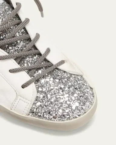 Golden Goose Superstar Mixed Leather Script Low-Top Sneakers | Thumbnail 3 Golden Goose Superstar Mixed Leather Script Low-Top Sneakers | Thumbnail 3