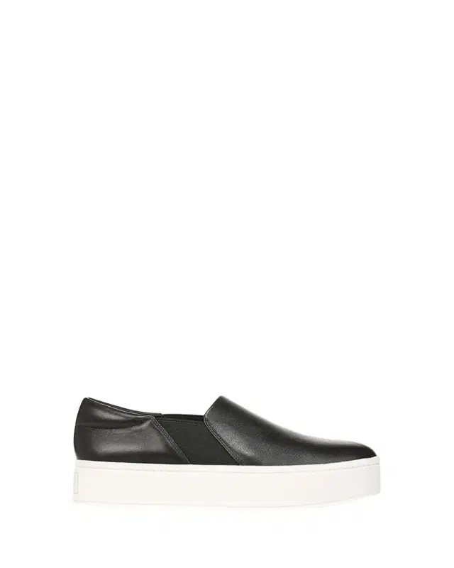 Vince Warren Leather Slip-On Sneakers