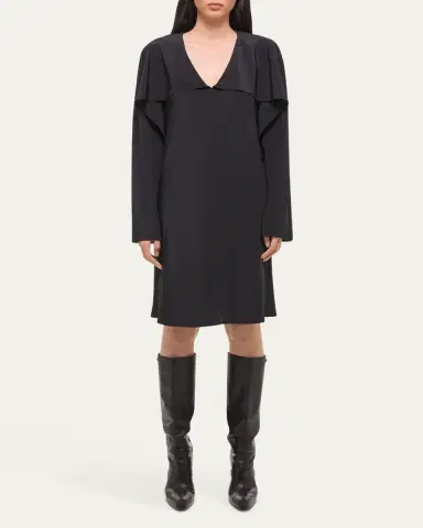 Helmut Lang Long-Sleeve Silk Scarf Dress | Thumbnail 2 Helmut Lang Long-Sleeve Silk Scarf Dress | Thumbnail 2