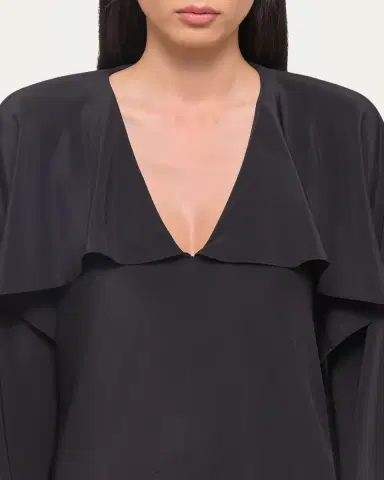 Helmut Lang Long-Sleeve Silk Scarf Dress | Thumbnail 5 Helmut Lang Long-Sleeve Silk Scarf Dress | Thumbnail 5