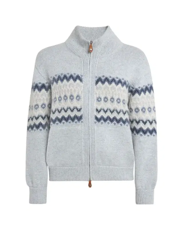 Alpe Pile Cashmere GG 5 Bomber Sweater