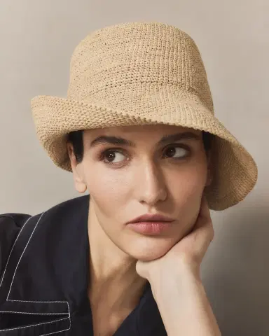Janessa Leone Felix Large Brim Straw Hat | Thumbnail 3