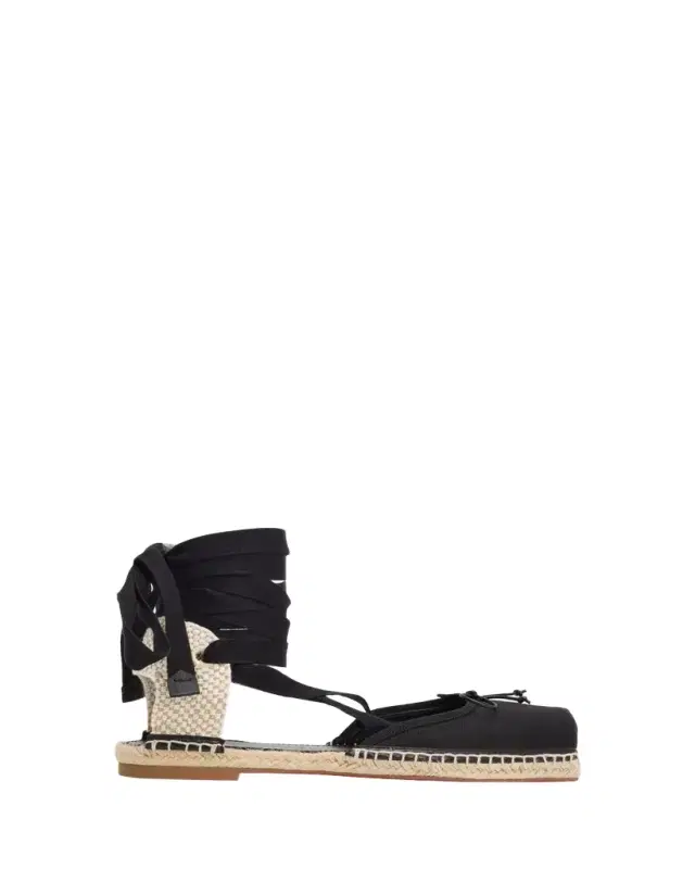 Christian Louboutin Cassiadrilla Canvas Lace-Up Espadrilles