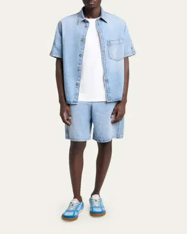 Givenchy Men's New Glide Suede & Nylon Low-Top Sneakers | Thumbnail 3 Givenchy Men's New Glide Suede & Nylon Low-Top Sneakers | Thumbnail 3