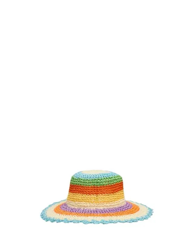 Molo Girl's Scalloped Straw Hat