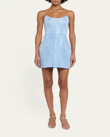 REBECCA VALLANCE Alix Sequined Strapless Mini Dress | Thumbnail 2 REBECCA VALLANCE Alix Sequined Strapless Mini Dress | Thumbnail 2