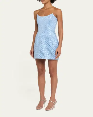 REBECCA VALLANCE Alix Sequined Strapless Mini Dress | Thumbnail 4 REBECCA VALLANCE Alix Sequined Strapless Mini Dress | Thumbnail 4