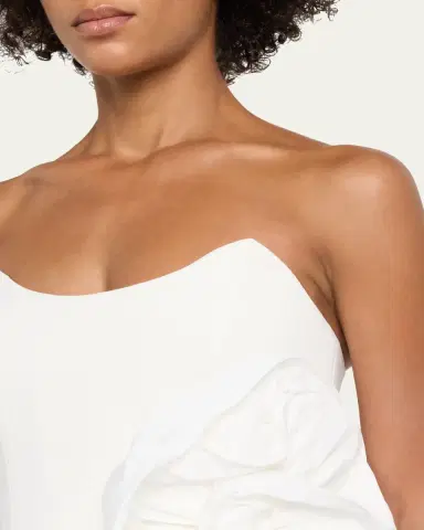 Rebecca Vallance Ozias Strapless Flower Peplum Mini Dress | Thumbnail 5 Rebecca Vallance Ozias Strapless Flower Peplum Mini Dress | Thumbnail 5