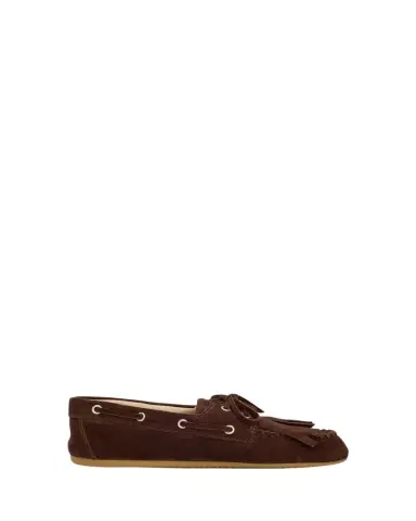 Miu Miu Fringe Suede Moccasin Loafers | Thumbnail 1 Miu Miu Fringe Suede Moccasin Loafers | Thumbnail 1