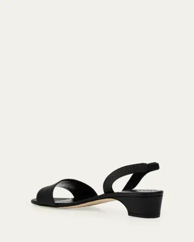 Manolo Blahnik 30mm Patobarnu Embossed Leather Sandals | Thumbnail 2 Manolo Blahnik 30mm Patobarnu Embossed Leather Sandals | Thumbnail 2