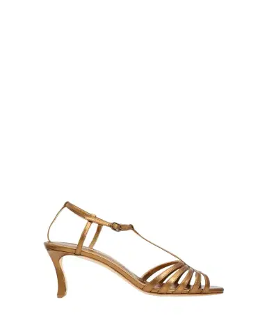 Manolo Blahnik 90mm Fulconpla Metallic Leather Caged Sandals | Thumbnail 1 Manolo Blahnik 90mm Fulconpla Metallic Leather Caged Sandals | Thumbnail 1