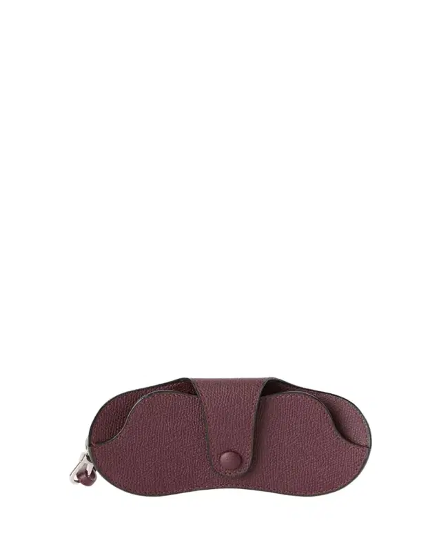 Valextra Men's Millepunte Calfskin Glasses Case with Lanyard