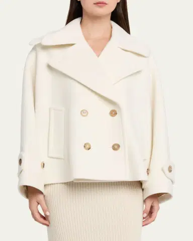 Chloé Double-Breasted Wool Peacoat | Thumbnail 8 Chloé Double-Breasted Wool Peacoat | Thumbnail 8
