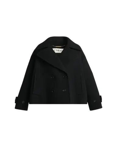 Chloé Double-Breasted Wool Peacoat | Thumbnail 1 Chloé Double-Breasted Wool Peacoat | Thumbnail 1