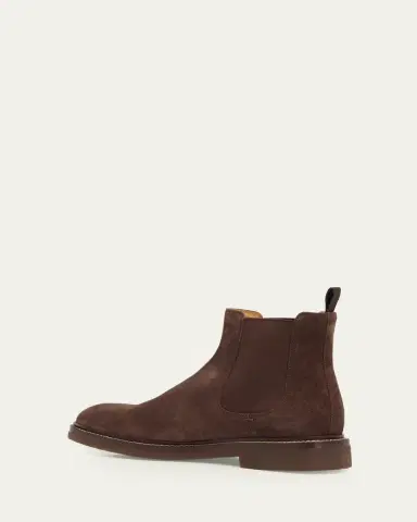 Brunello Cucinelli Men's Suede Chelsea Boots | Thumbnail 2