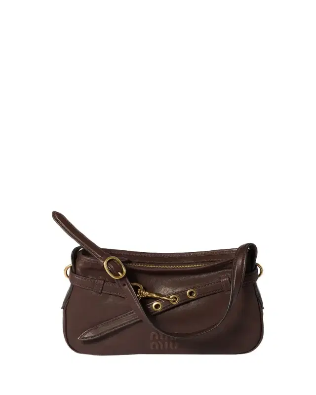 Miu Miu Aventure Leather Shoulder Bag