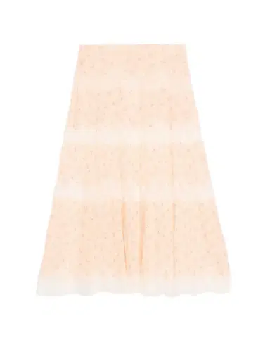 LoveShackFancy Everhart Cotton-Silk Lace Maxi Skirt | Thumbnail 1