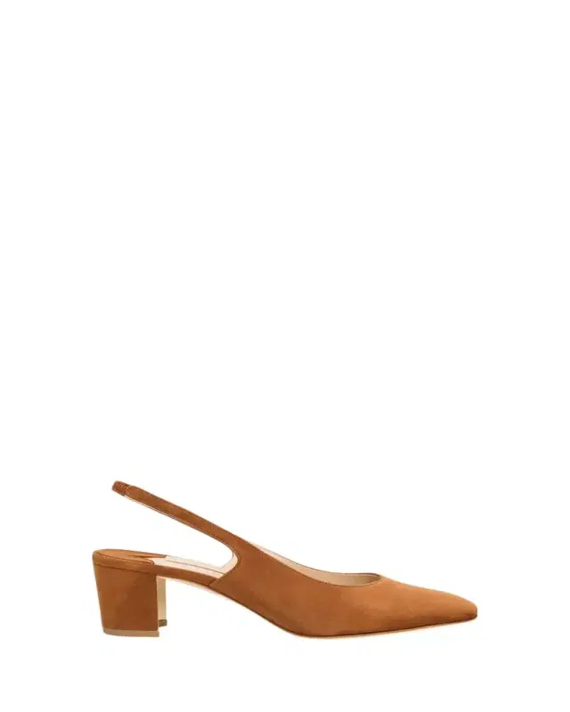 Manolo Blahnik 50mm Allurasan Suede Slingback Pumps