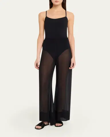 ALL THREE Poppy Chiffon Wide-Leg Pants | Thumbnail 2 ALL THREE Poppy Chiffon Wide-Leg Pants | Thumbnail 2
