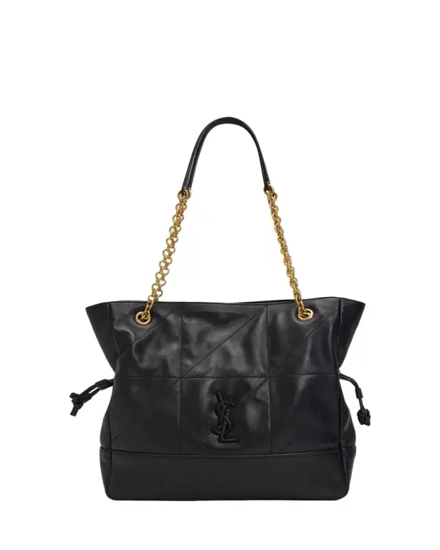 Saint Laurent Jamie Small Drawstring Leather Tote Bag