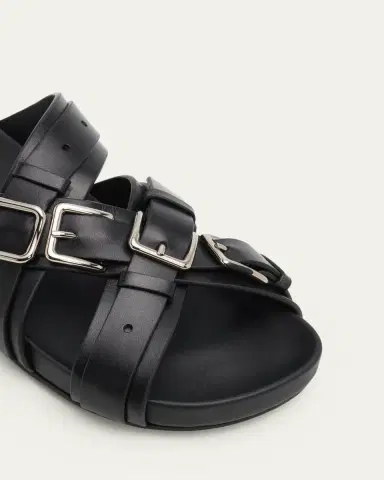 Loewe Type Fussbett Leather Slide Sandals | Thumbnail 5 Loewe Type Fussbett Leather Slide Sandals | Thumbnail 5