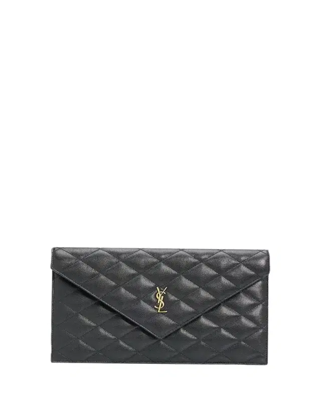 Saint Laurent YSL Quilted Leather Pouch Bag