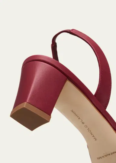 Manolo Blahnik 50mm Vendona Leather Slingback Pumps | Thumbnail 3 Manolo Blahnik 50mm Vendona Leather Slingback Pumps | Thumbnail 3