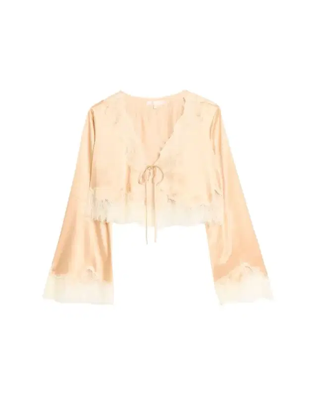 Kately Lace-Trim Satin Top
