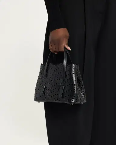 Alaïa Mina 20 Small Perforated Leather Tote Bag | Thumbnail 2 Alaïa Mina 20 Small Perforated Leather Tote Bag | Thumbnail 2