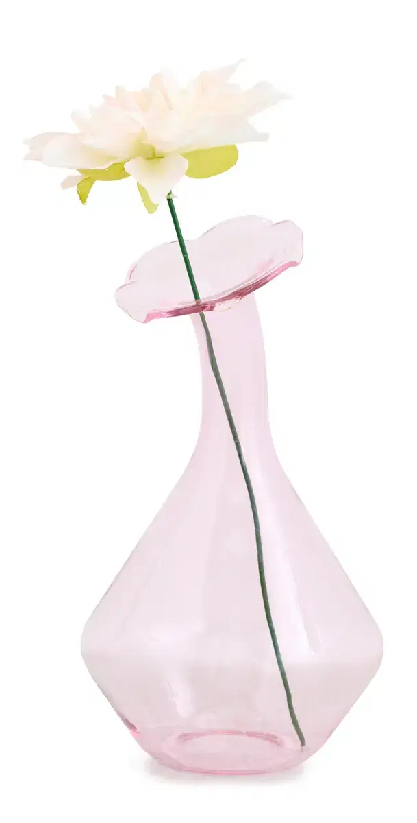 Tizo Design Glass Angled Neck Large Vase Pink One Size