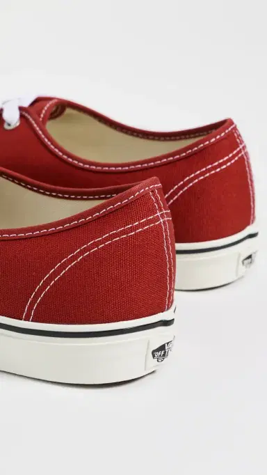 Vans Authentic Sneakers Duck Canvas Poppy Ember Red | Thumbnail 3