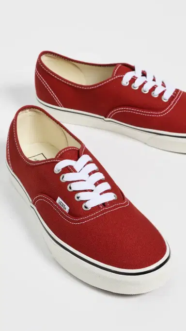 Vans Authentic Sneakers Duck Canvas Poppy Ember Red | Thumbnail 4