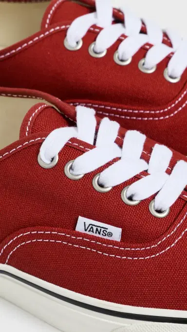 Vans Authentic Sneakers Duck Canvas Poppy Ember Red | Thumbnail 5