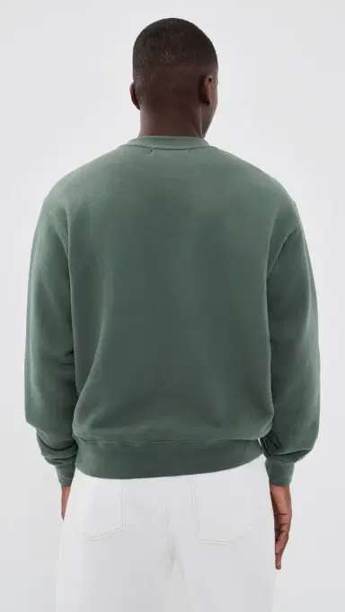 Quiet Golf Wordmark Crew Neck Sweatshirt Fern | Thumbnail 3