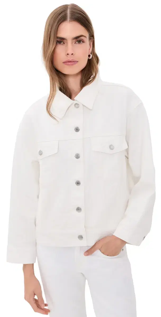 PARKE Oversized Jean Jacket White
