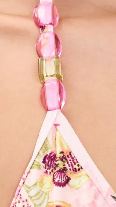 PatBo Orchid Bloom Triangle Bikini Top Rose M | Thumbnail 6 PatBo Orchid Bloom Triangle Bikini Top Rose M | Thumbnail 6
