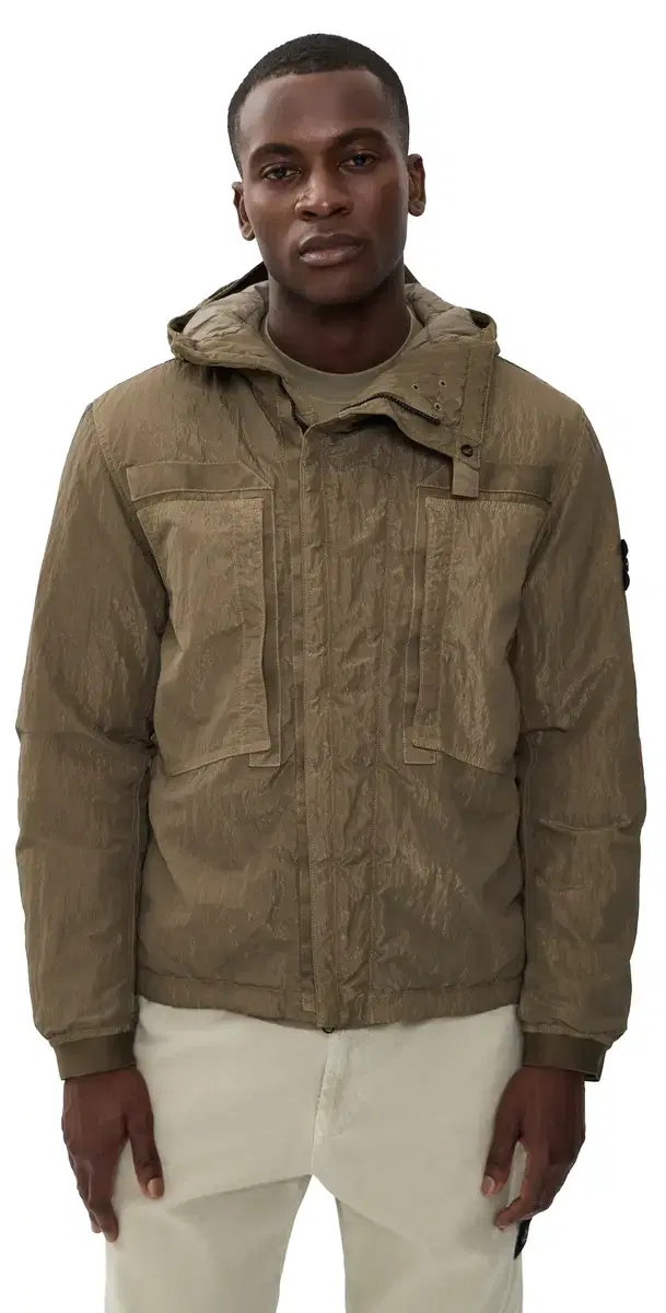 Stone Island hort Hooded Parka Military Green