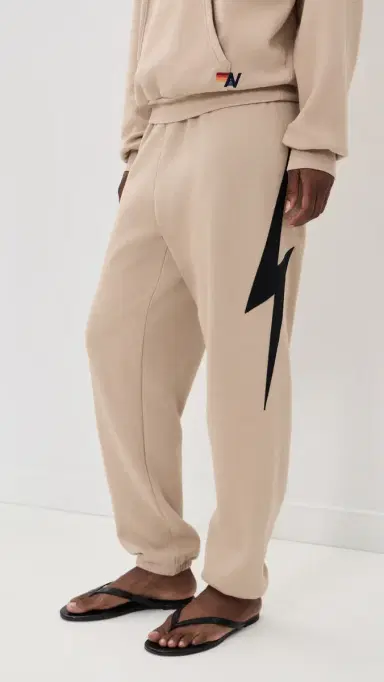 Aviator Nation Bolt Stitch Womens Sweatpants Sand | Thumbnail 2