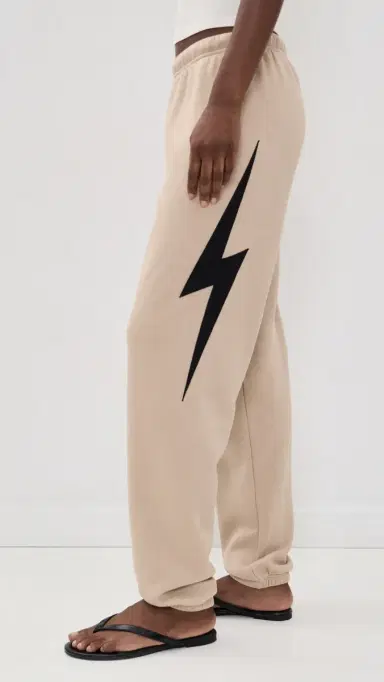 Aviator Nation Bolt Stitch Womens Sweatpants Sand | Thumbnail 4