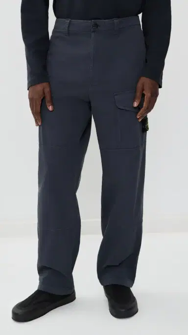 Stone Island Stretch Cotton Pants Navy Blue 34 | Thumbnail 2