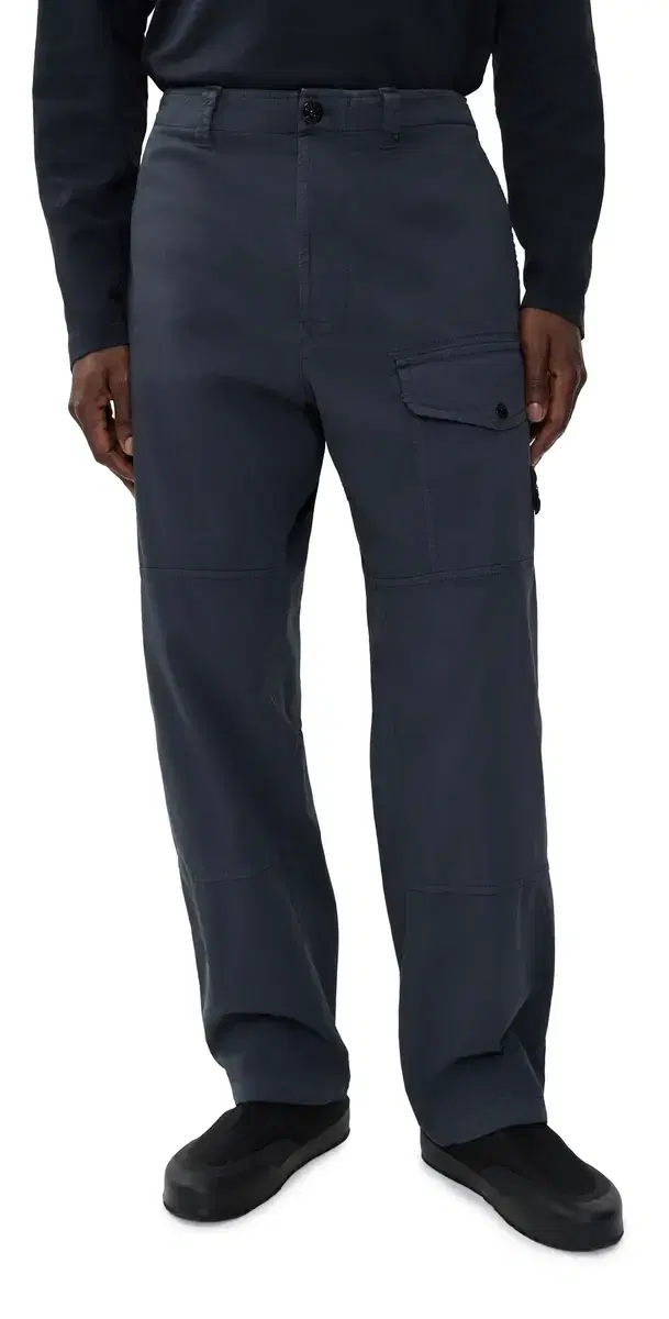 Stone Island Stretch Cotton Pants Navy Blue