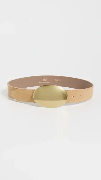 B-Low The Belt Myra Suede Belt Light Camel Brass M | Thumbnail 2