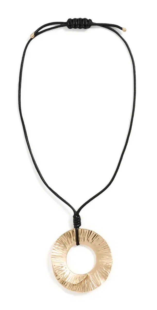 Cult Gaia Ren Necklace Brushed Brass One Size