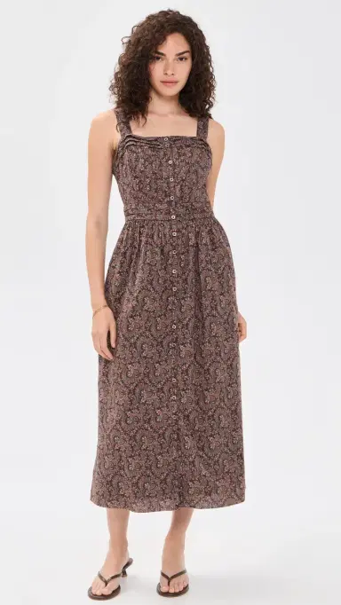 PAIGE Temecula Dress Dark Brown Multi 6 | Thumbnail 2 PAIGE Temecula Dress Dark Brown Multi 6 | Thumbnail 2